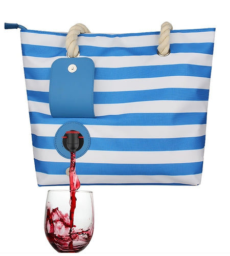 Insulated Tote Bag with Drink Dispenser