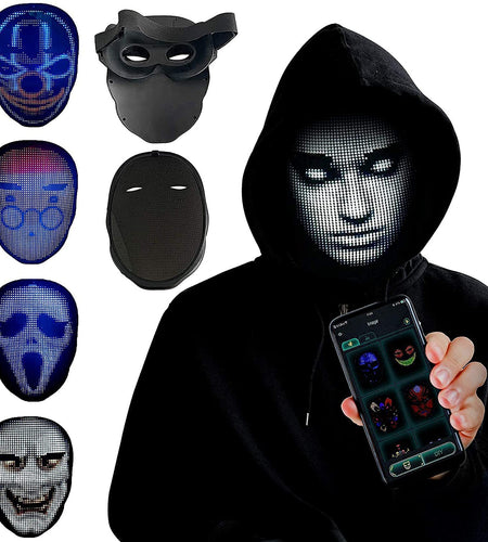Full LED Face Mask for Halloween