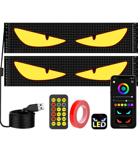 Dynamic  LED Big Eye Lights For TRUCK Windshield