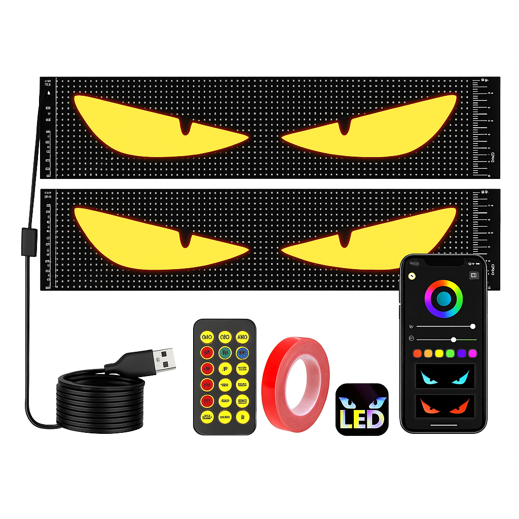 Dynamic  LED Big Eye Lights For TRUCK Windshield