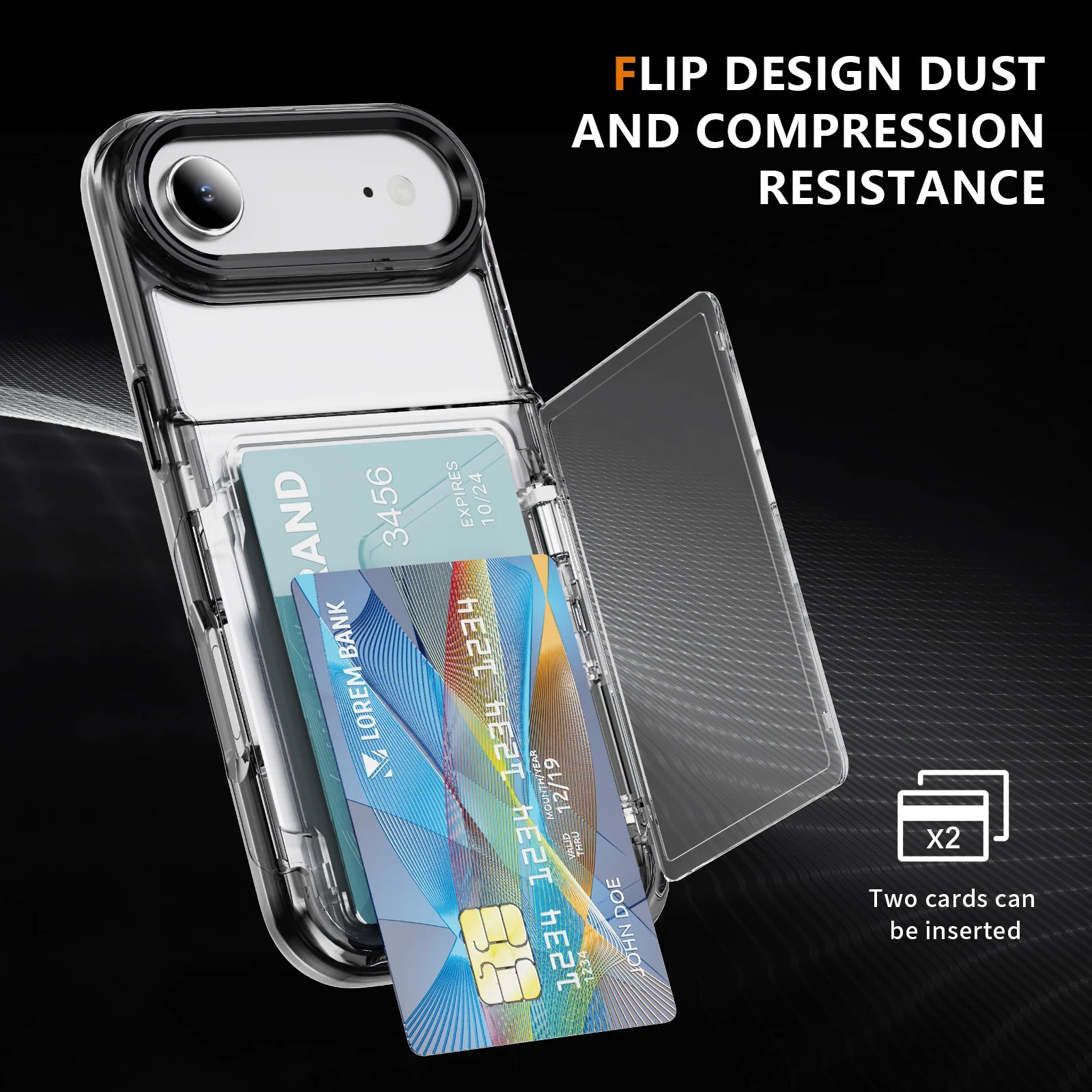 Protective Case for iPhone with Card Holder