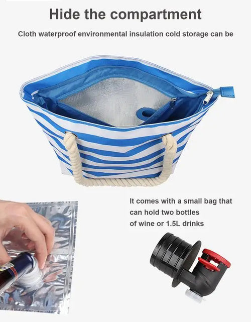 Load image into Gallery viewer, Insulated Tote Bag with Drink Dispenser
