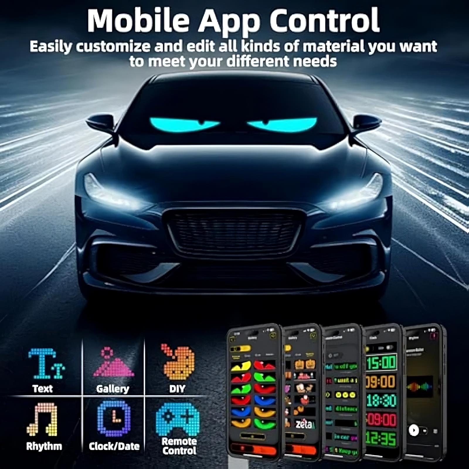 Dynamic  LED Big Eye Lights For TRUCK Windshield